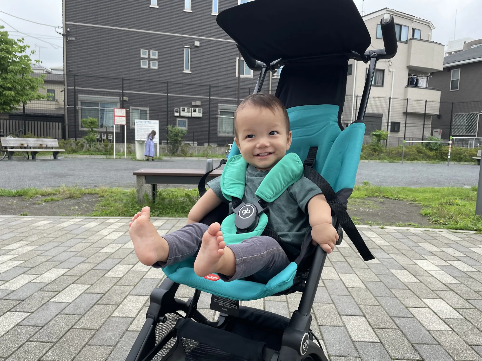 Baby in stroller